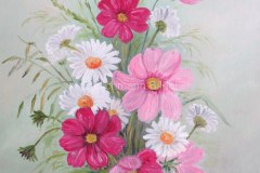 Arbeiten_auf_Leinwand-Oelmalerei-Cosmea-30x40cm