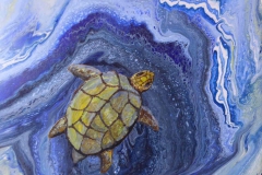 Arbeiten_auf_Leinwand-Acryl-Schildkroete-40x30cm