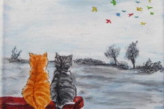 Kunst_Allerlei-Acryl-Katzen-15x15cm